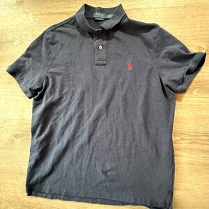 Ralph Lauren Men's Dark Polo with Red Logo